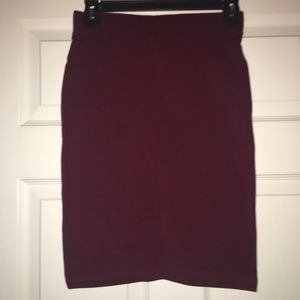 Wine colored skirt
